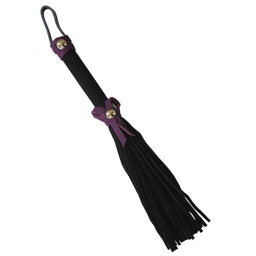 Love Knot Mini Flogger Black With Purple Bow