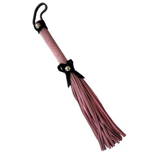 Love Knot Mini Flogger Pink With Black Bow
