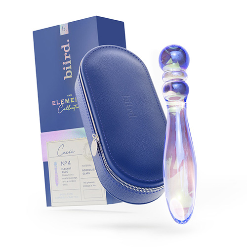 Biird Cecii Beaded Glass Dildo with Case