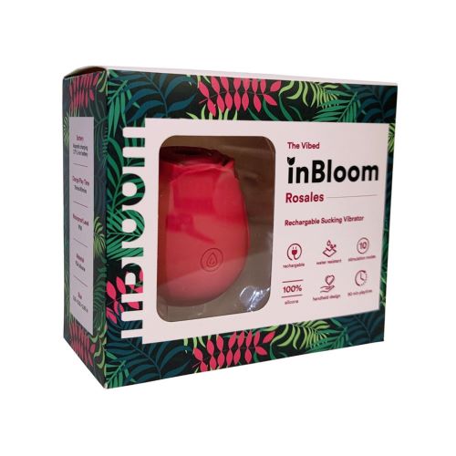 InBloom Rosales Sucking Vibrator Red Packaging